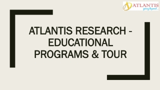 Atlantis Research - Educational Programs & Tours | NASA Tours