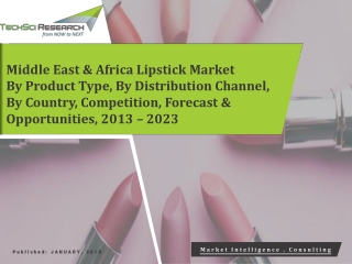 Middle East & Africa Lipstick Market Forecast & Opportunities, 2023