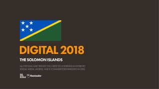 Digital 2018 Solomon Islands (January 2018)