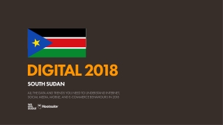 Digital 2018 South Sudan (January 2018)