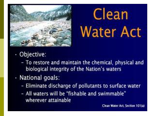 The Federal Water Pollution Control Act of 1948