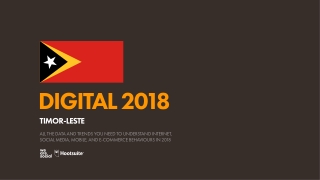 Digital 2018 Timor-Leste (January 2018)