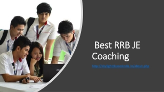 Best RRB JE Coaching 