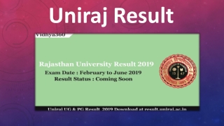 Check Uniraj Result 2019 | Uniraj Result Server | result.uniraj.ac.in Name Wise
