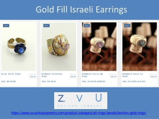 Gold Fill Israeli Earrings