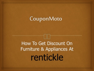 how to use Rentickle Coupons?