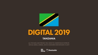 Digital 2019 Tanzania (January 2019) v01