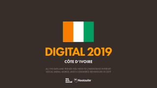 Digital 2019 Cote D'Ivoire (January 2019) v01