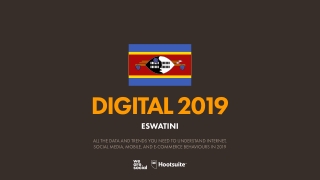 Digital 2019 Eswatini (Swaziland) (January 2019) v01