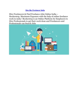 Sites like Freelancer India