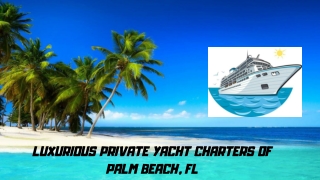 Luxurious Private Yacht Charters of Palm Beach, FL