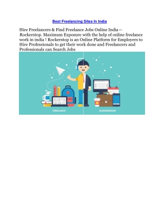 Best Freelancing Sites In India