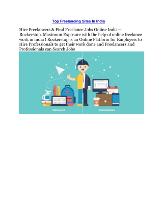 Top Freelancing Sites In India