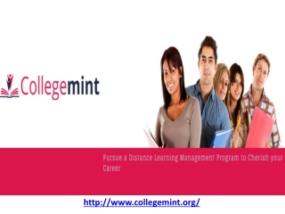 Distance Education Admissions | Management Program - Collegemint.org