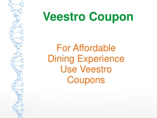 Veestro Coupon: For Affordable Dining Experience