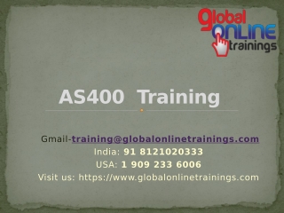 AS400 training | Best IBM AS400 training - Global online trainings