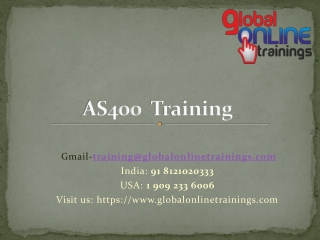 AS400 training | Best IBM AS400 training - Global online trainings