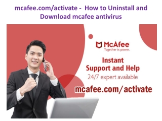 mcafee.com/activate - How to Uninstall and Download mcafee antivirus