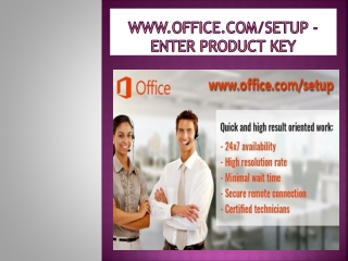 Install Microsoft Office By office.com/setup