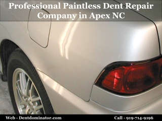 Professional Paintless Dent Repair Company in Apex NC