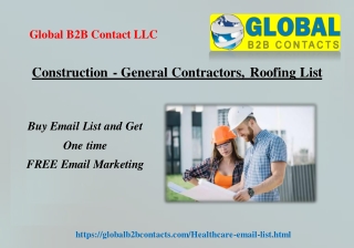 Construction General Contractors, Roofing List