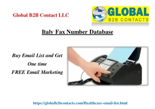 Italy Fax Number Database