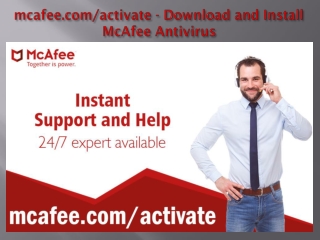 mcafee.com/activate - Download and Install McAfee Antivirus