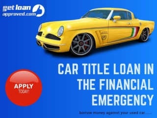 Car Title Loans Ottawa | Get Up to $25000 Today | 100% Approval