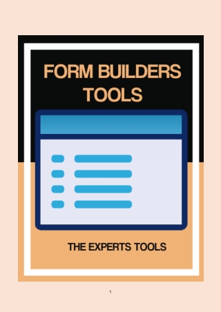 Form Builders Tools