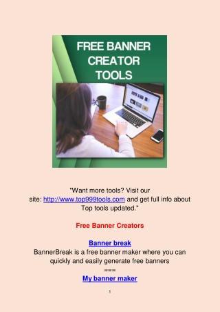 Free Banner Creators