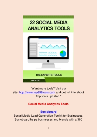 22 social Media Analytics tools