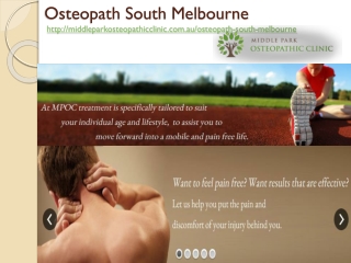 Osteopath South Melbourne