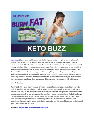Keto Buzz Reviews 2019 : An Keto Advanced Weight Loss Pills