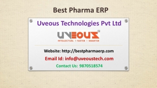 ERP for Pharmaceutical Companies in India