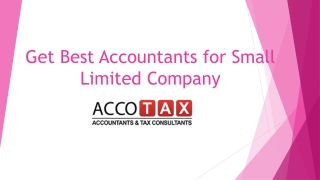 Get Best Accountants for Small Limited Company