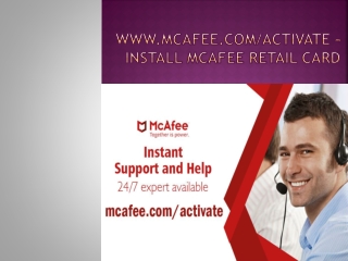 McAfee.com/Activate - Download McAfee Antivirus using Retail Card