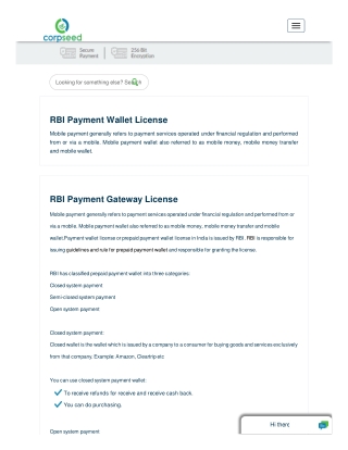 Online Payment Gateway License India RBI Payment Wallet Bank