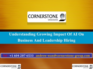 Understanding Growing Impact Of AI On Business And Leadership Hiring