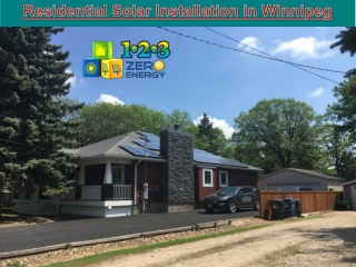 Residential Solar Installation in Winnipeg