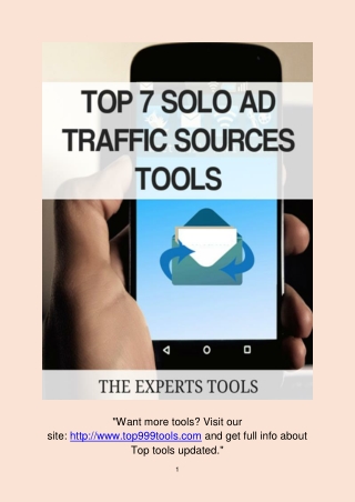 Top 7 Solo Ad Traffic Source Tools