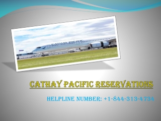 Cathay Pacific Reservations deals