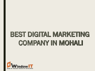 Digital Marketing Company in Mohali