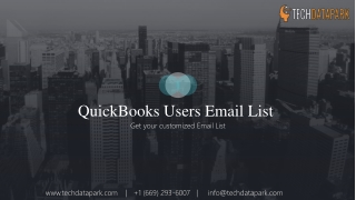 How To Get Quick books users email list