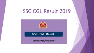 Download SSC CGL Result 2019 - SSC CGL Tier I Result, Qualifying List