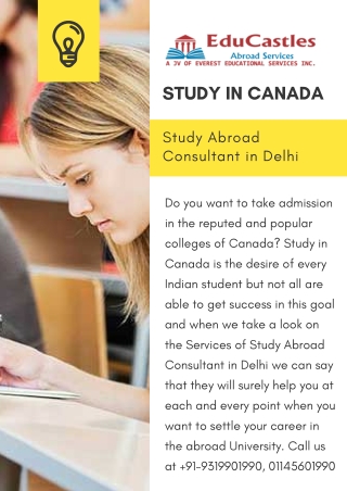 Study Abroad Consultant in Delhi