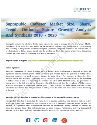 Suprapubic Catheter Market Future Challenges and Analysis 2026