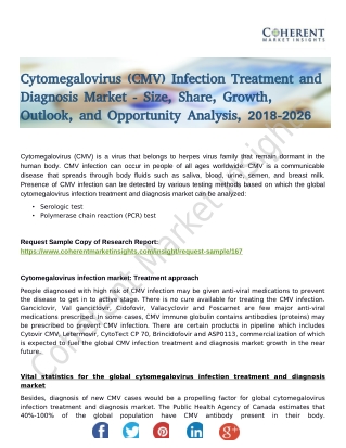 Cytomegalovirus Infection Treatment and Diagnosis Market Existing Trade Leaders, Revenue Metrics and Future Roadmap 202