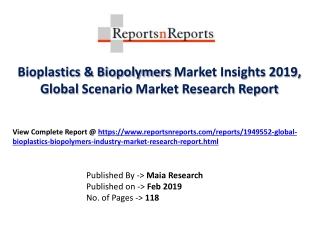 Global Bioplastics & Biopolymers Industry with a focus on the Chinese Market