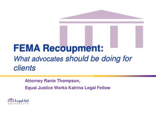 FEMA Recoupment: What advocates should be doing for clients