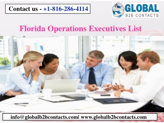 Florida Operations Executives List